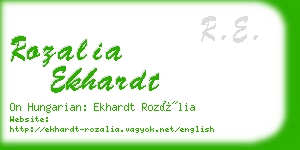 rozalia ekhardt business card